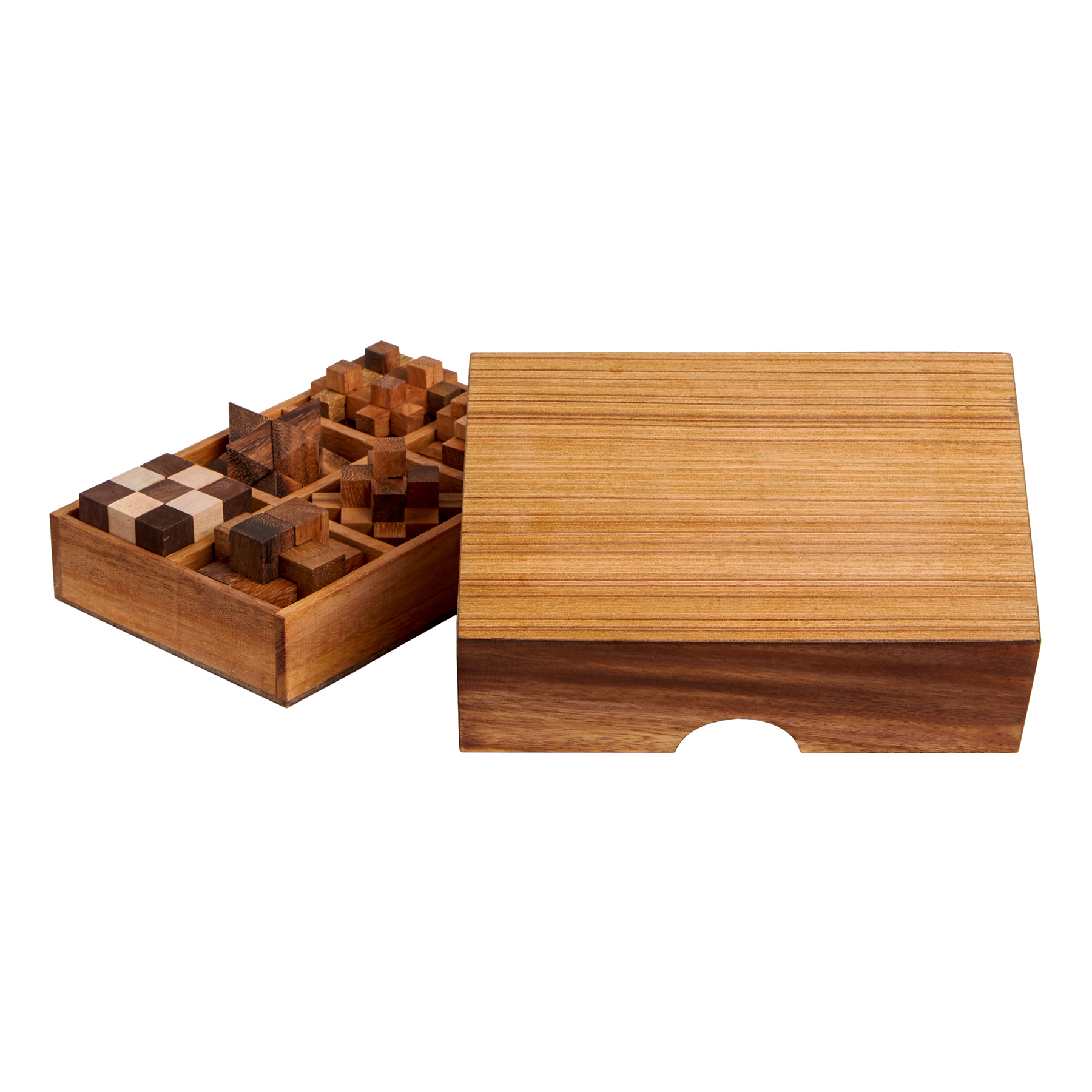 Holz Knobelspiele "IQ-Genie" 6er Set 1020 - 1