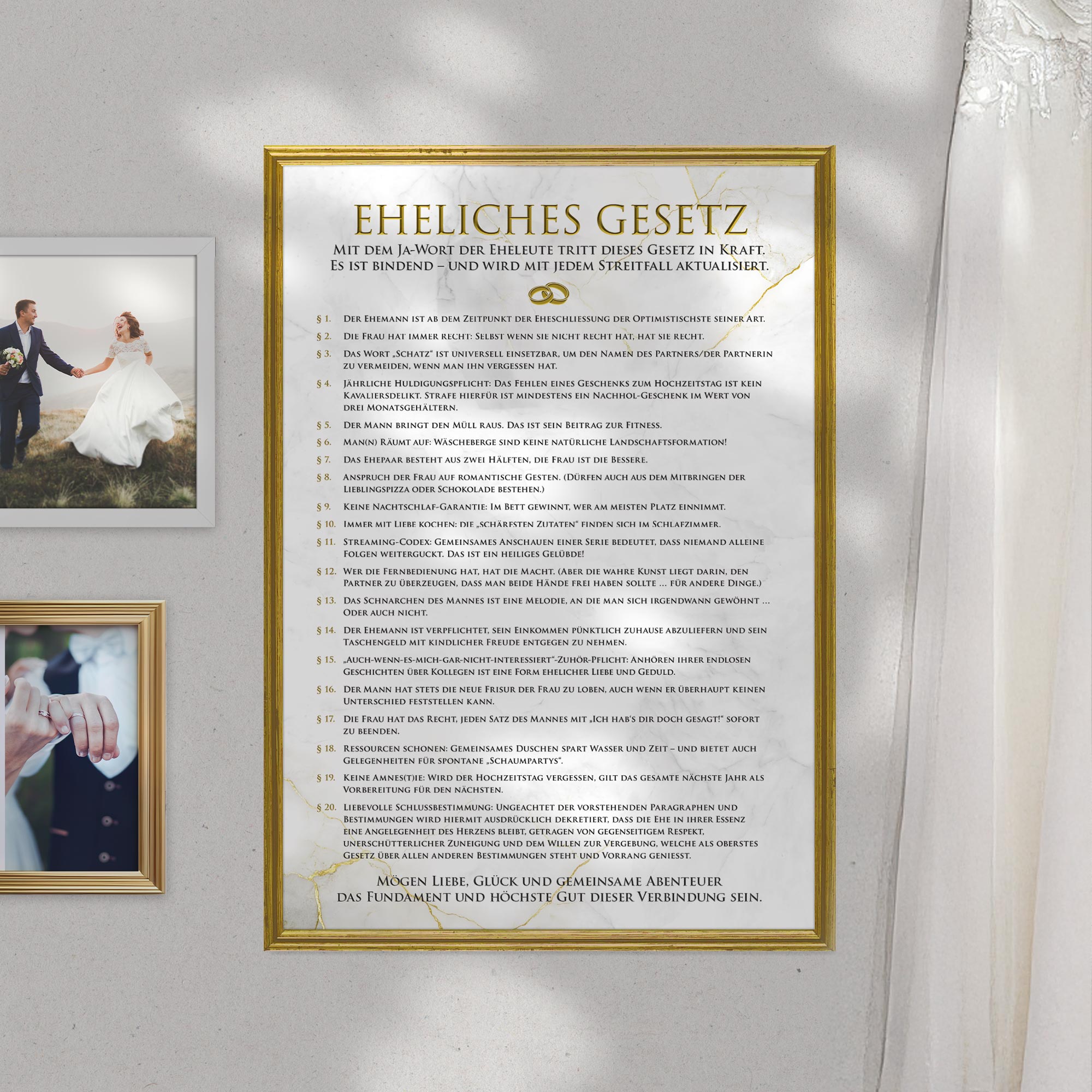 Ehegesetz Poster XXL - Antik Ehegesetz Poster XXL - Antik