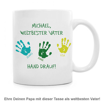 Tasse für Vater - Hand drauf 1620 - 1