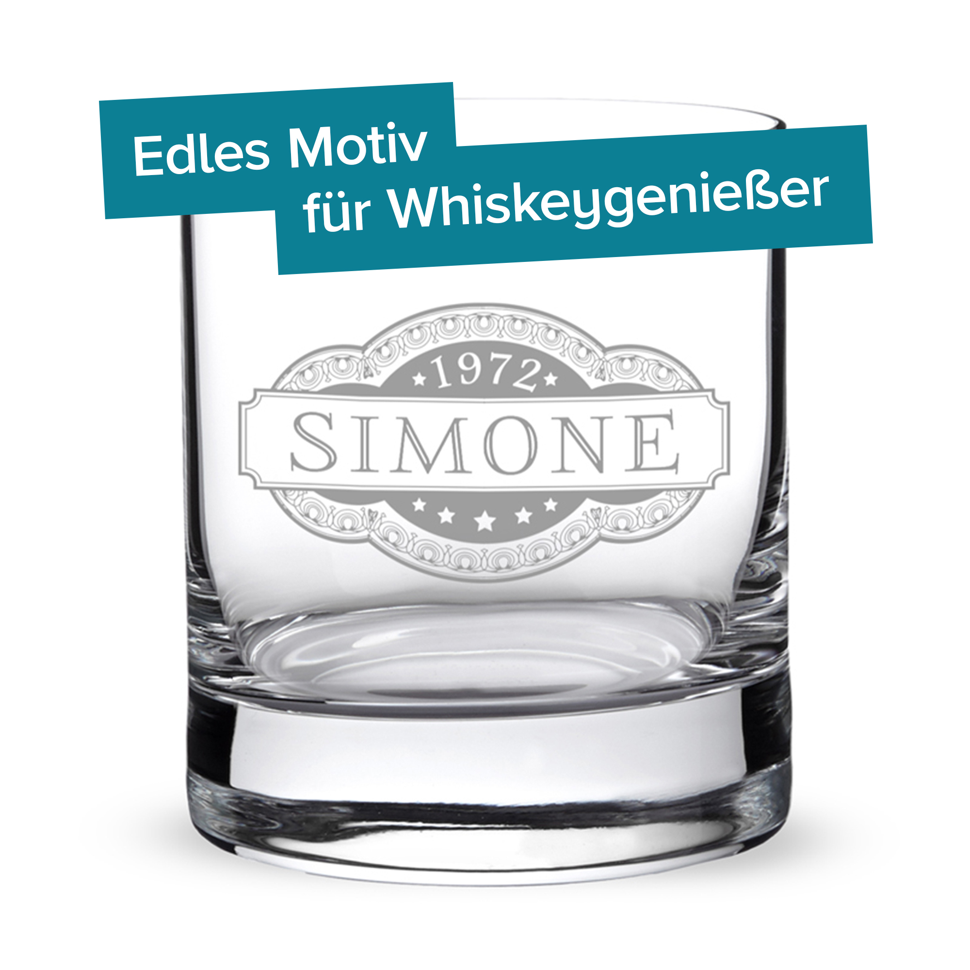 Whiskyglas mit Gravur - Banderole 3959 - 8