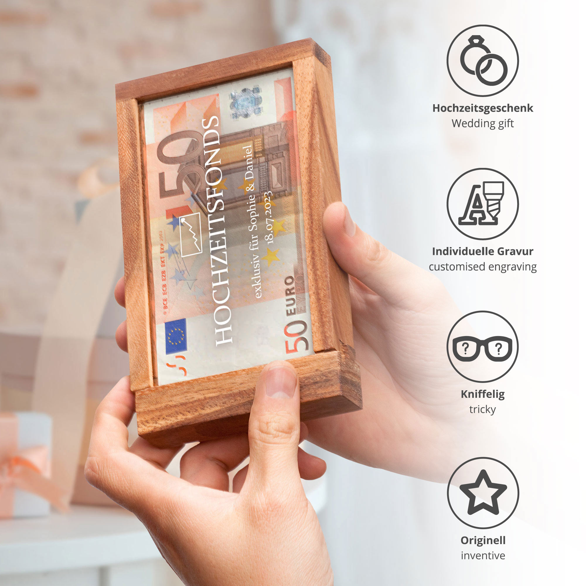Magische Geldgeschenkbox - Hochzeitsfonds
