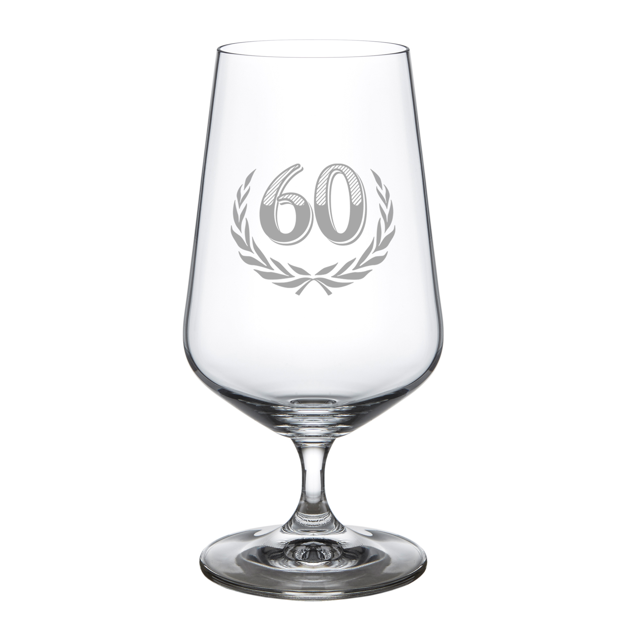 Bierglas mit Gravur zum 60. Geburtstag Bierglas mit Gravur zum 60. Geburtstag