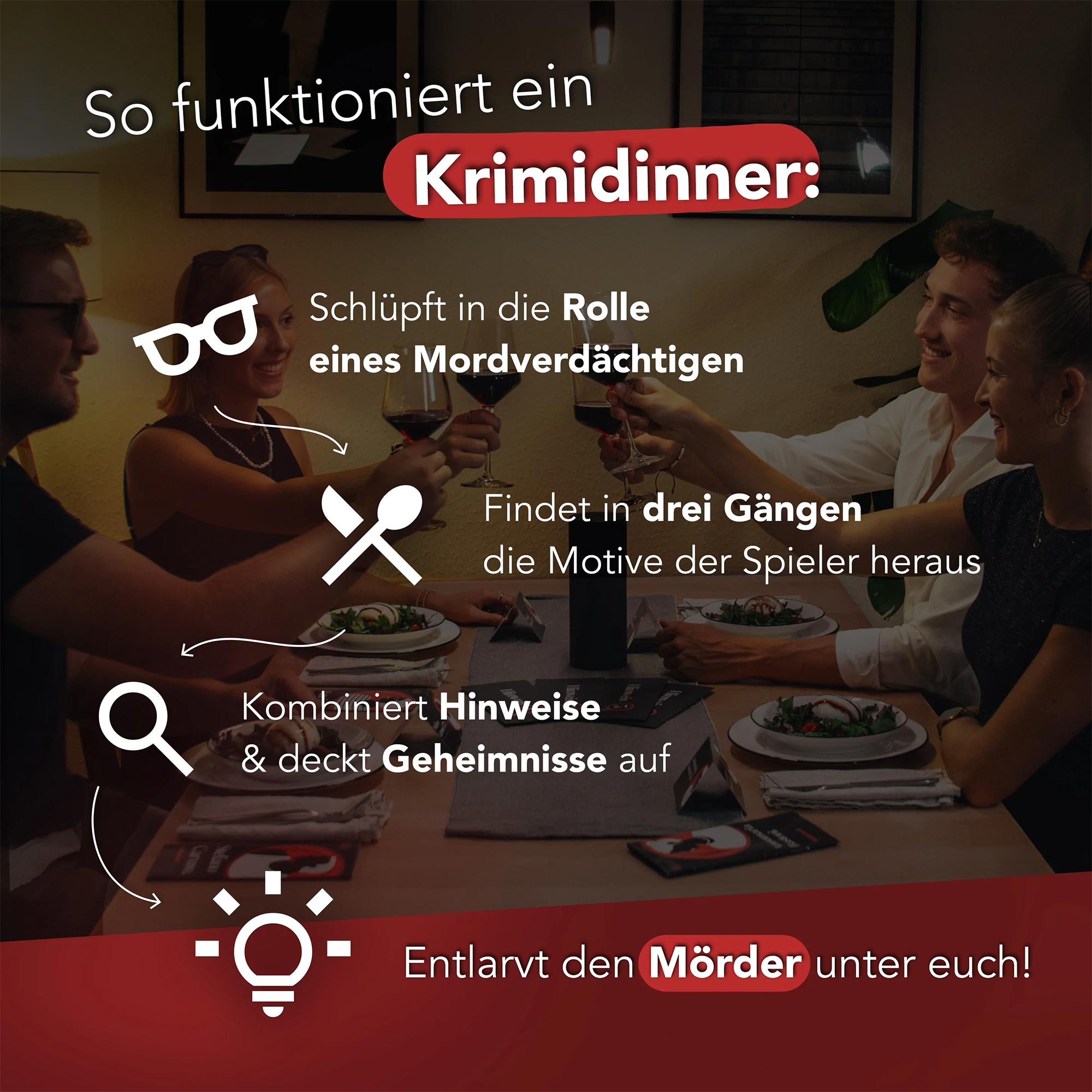 Krimidinner Zuhause - Der letzte Pate