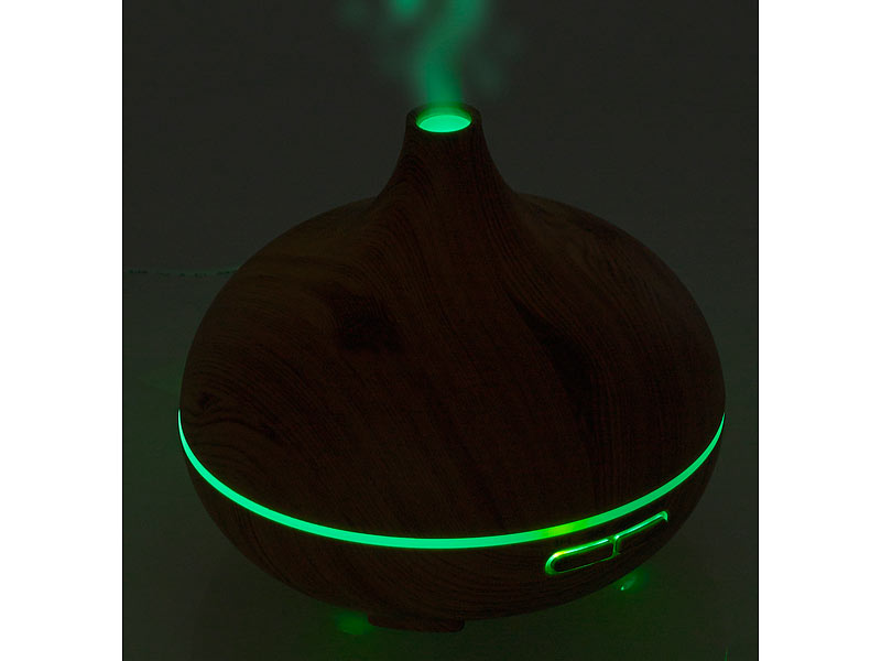 Luftbefeuchter mit Aroma Diffuser und LED Farbwechsel