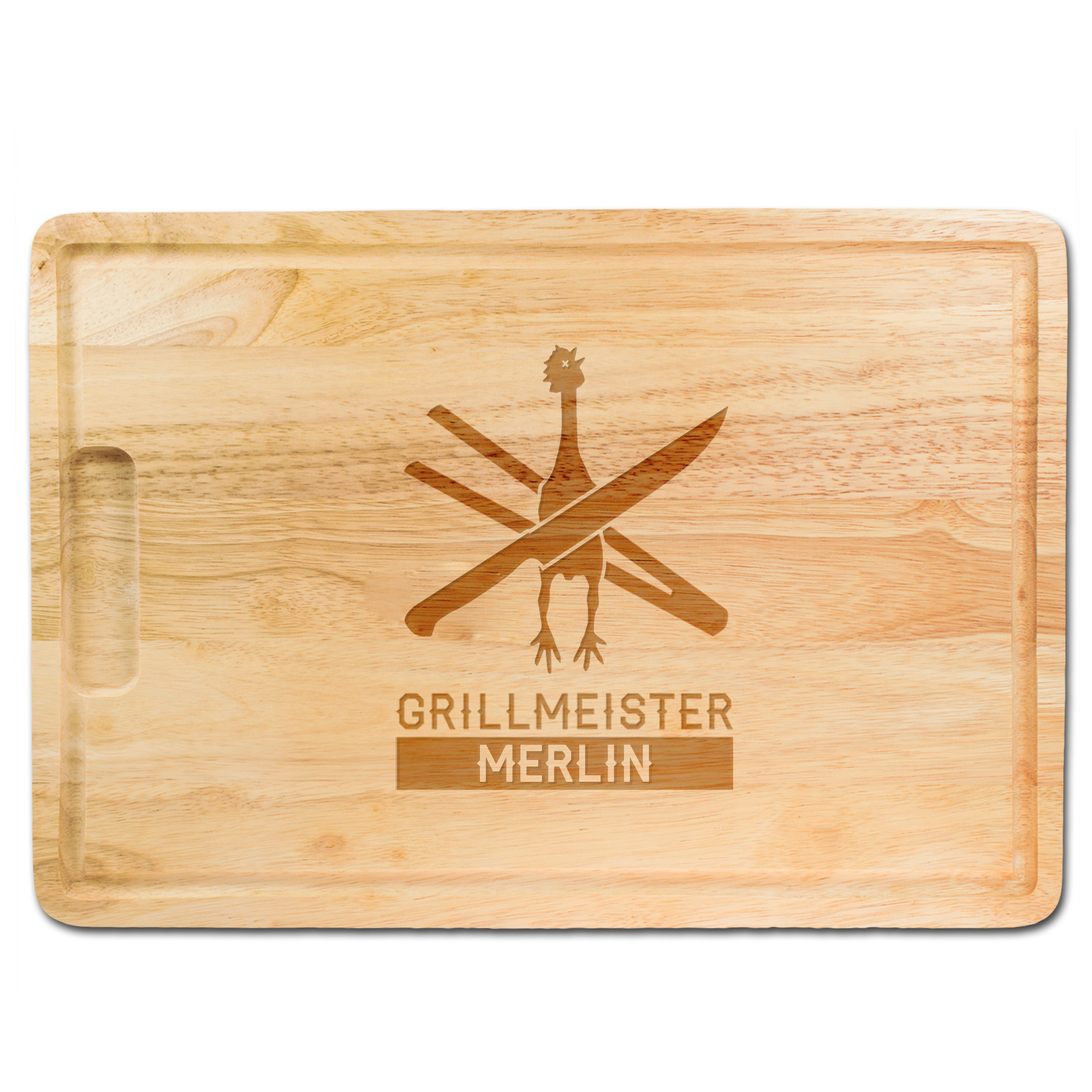 Grillmeister - graviertes Schneidebrett