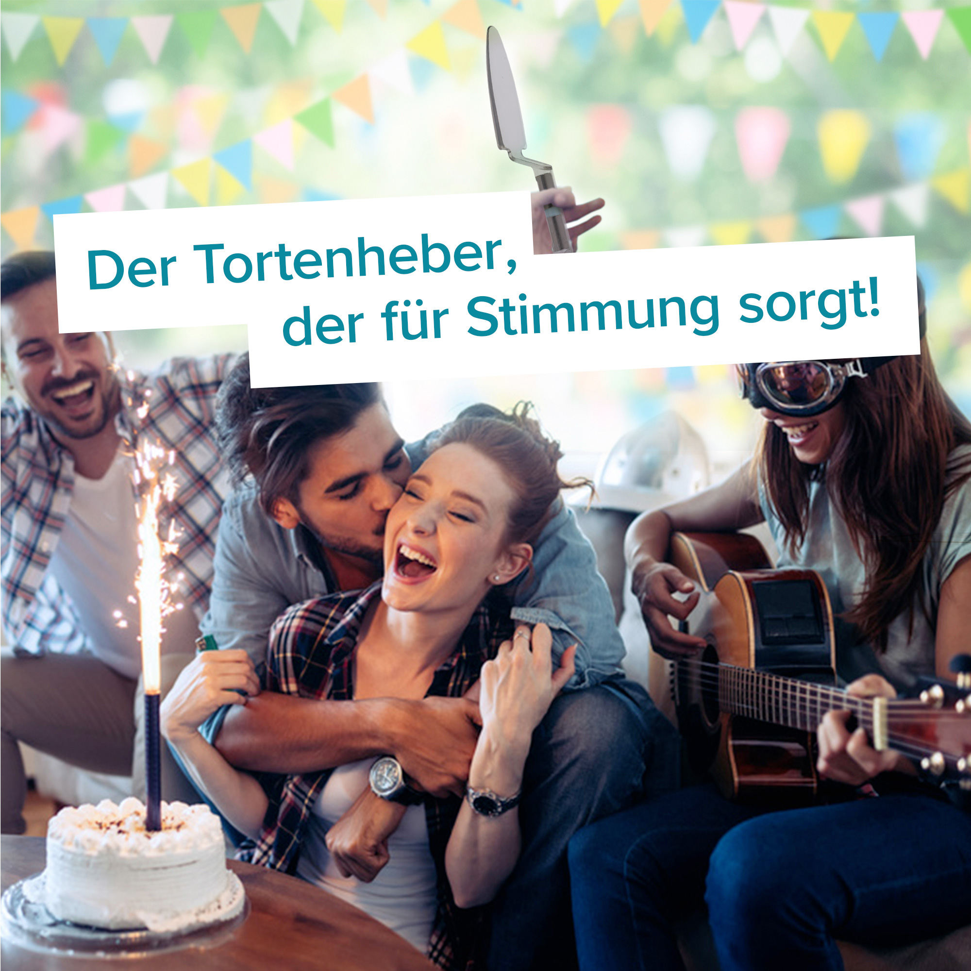 Singender Tortenheber - Happy Birthday 4036 - 7