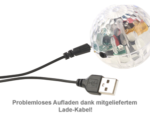 Hubschrauber Ball mit bunter LED-Beleuchtung 3419 - 4