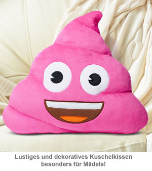 Emoji Kissen - Kackhaufen Pink Poo 3123 - 2