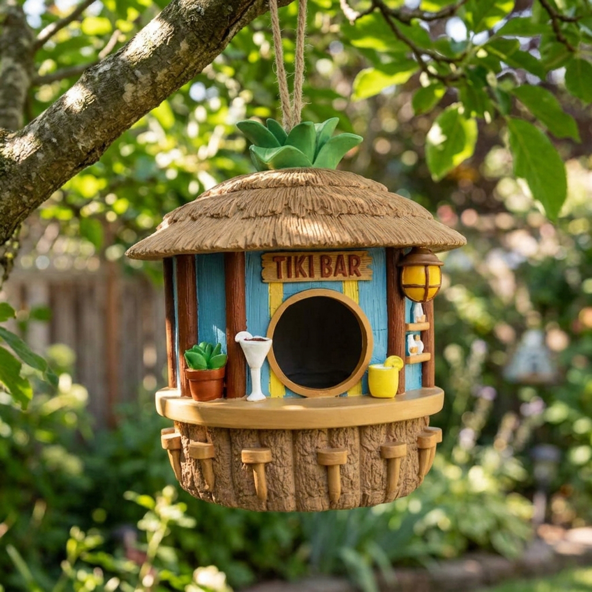 Tikibar Vogelhaus - Nistkasten & Futterhaus für Vögel Tikibar Vogelhaus - Nistkasten & Futterhaus für Vögel