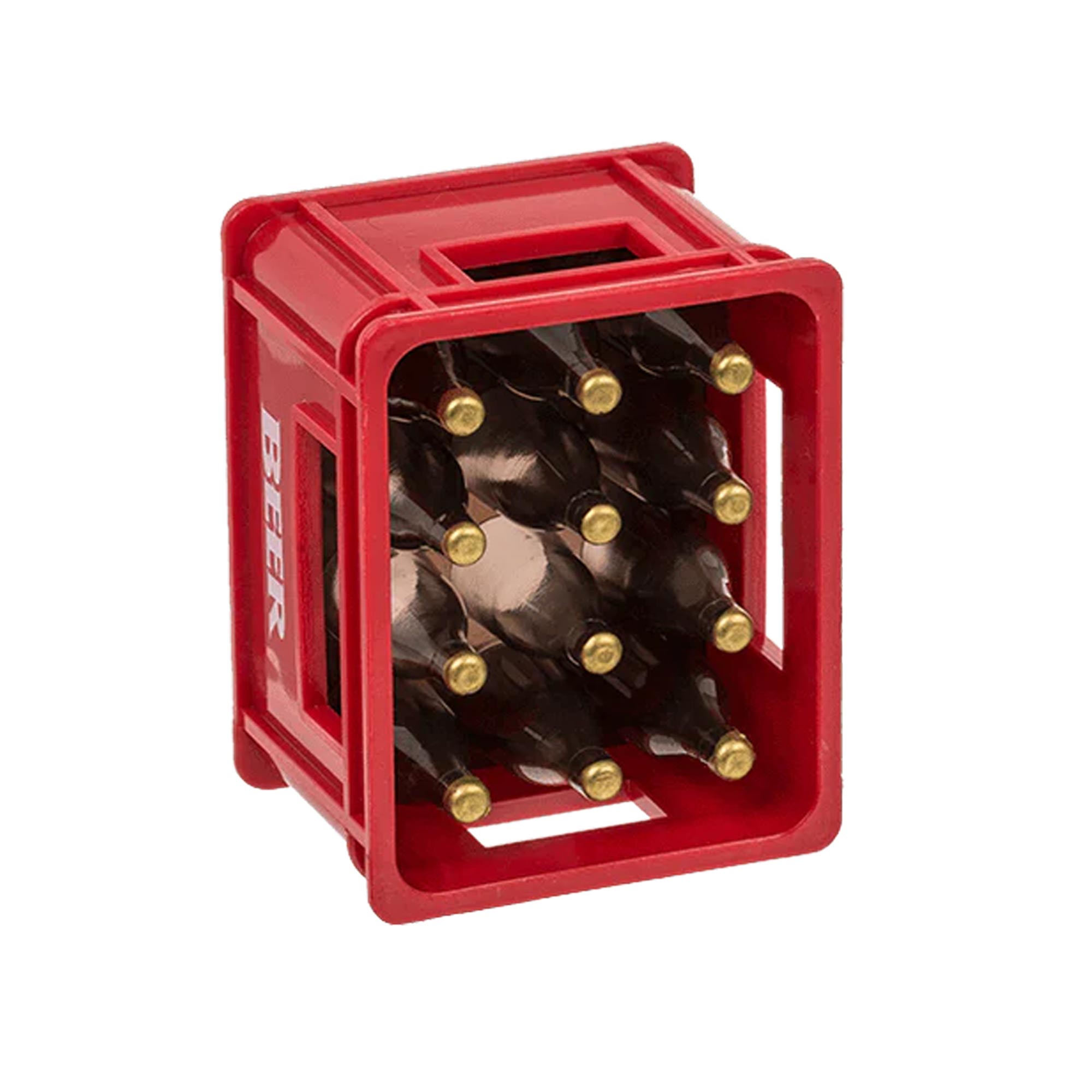 Flaschenöffner Bierkasten - Bieröffner mit Magnet Rot Flaschenöffner Bierkasten - Bieröffner mit Magnet Rot