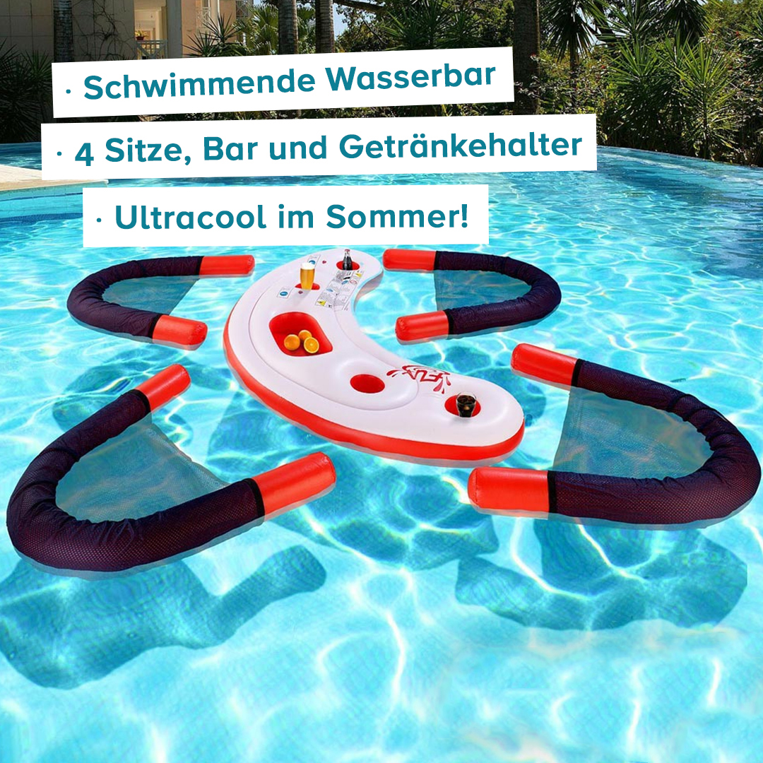 Schwimmende Wasser-Bar