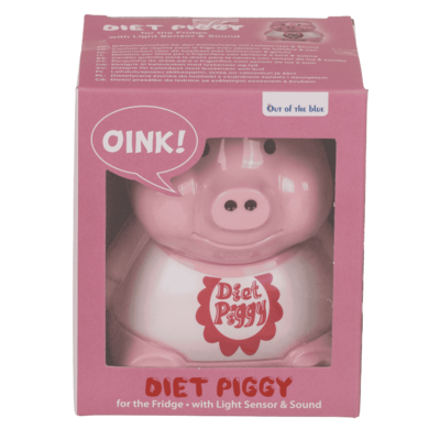 Diät Schweinchen für Kühlschrank - grunzender Scherzartikel 