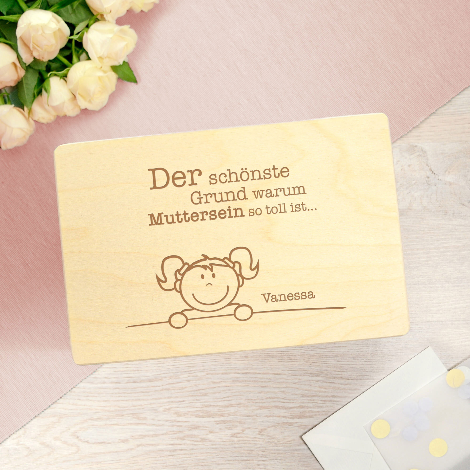 Memory Box mit Gravur - Warum Muttersein so toll ist 2082-01-MZ