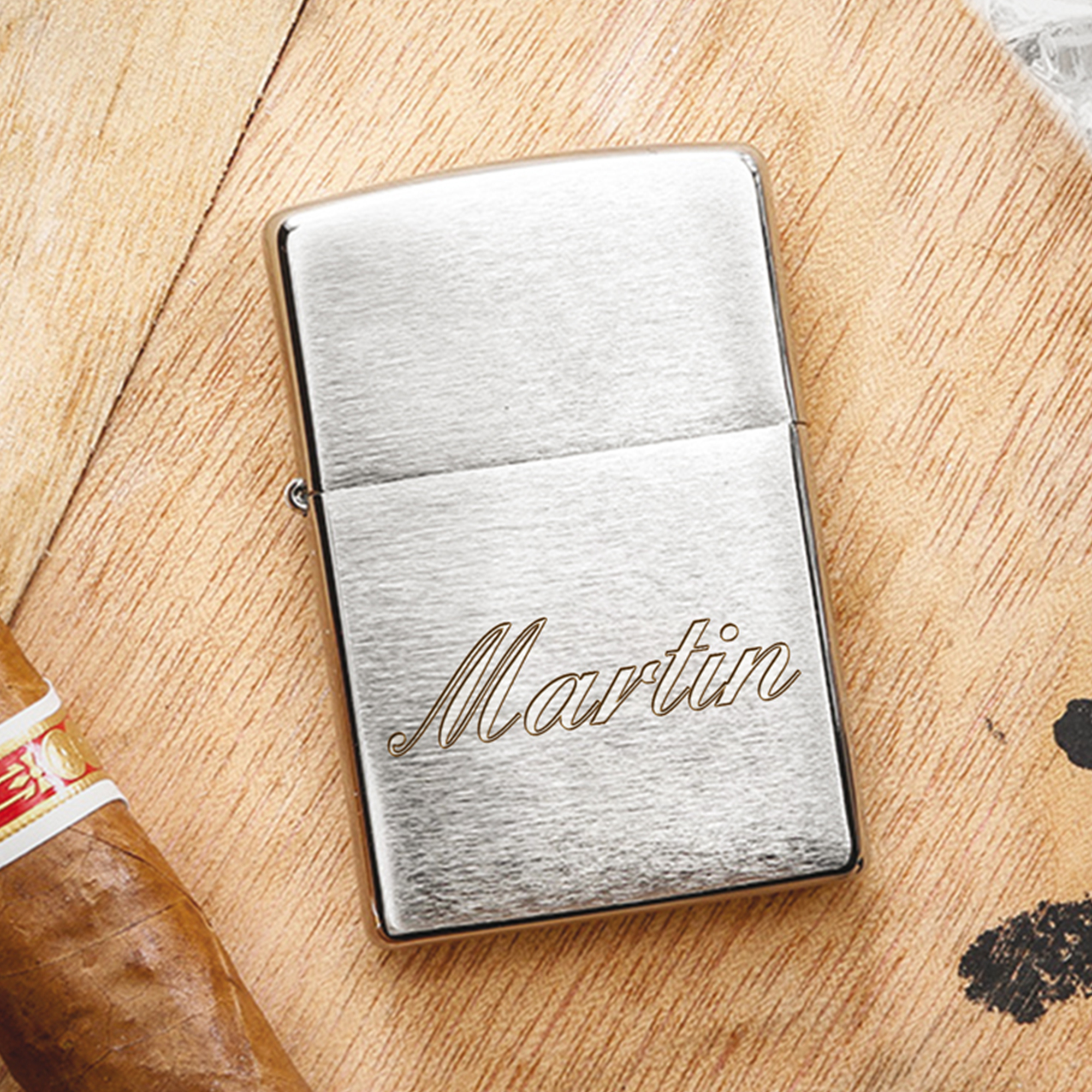 Zippo Feuerzeug mit Gravur - Name Kursiv 4149 Zippo Feuerzeug mit Gravur - Name Kursiv 4149
