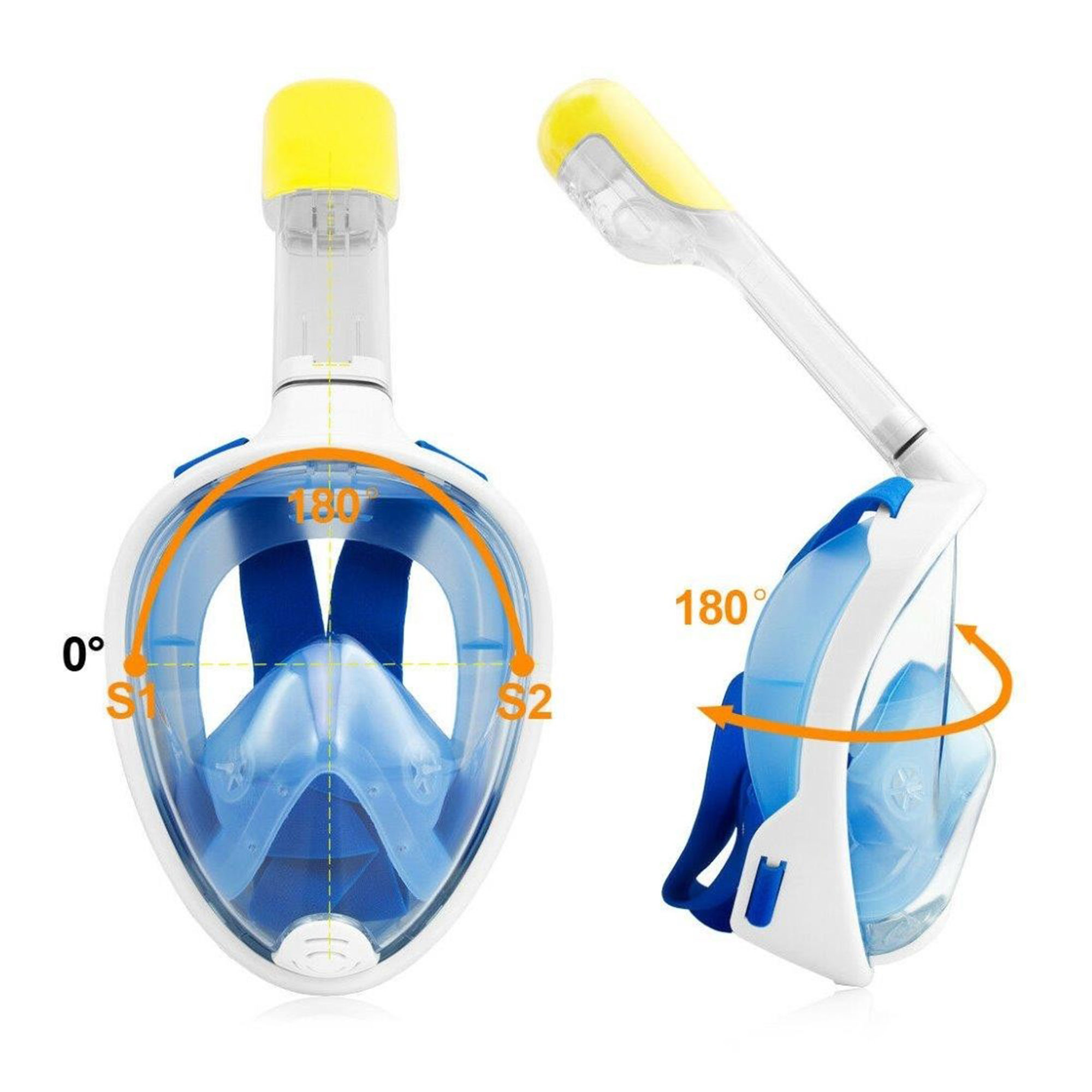 Schnorchelmaske für Kinder - blau 4053 - 6