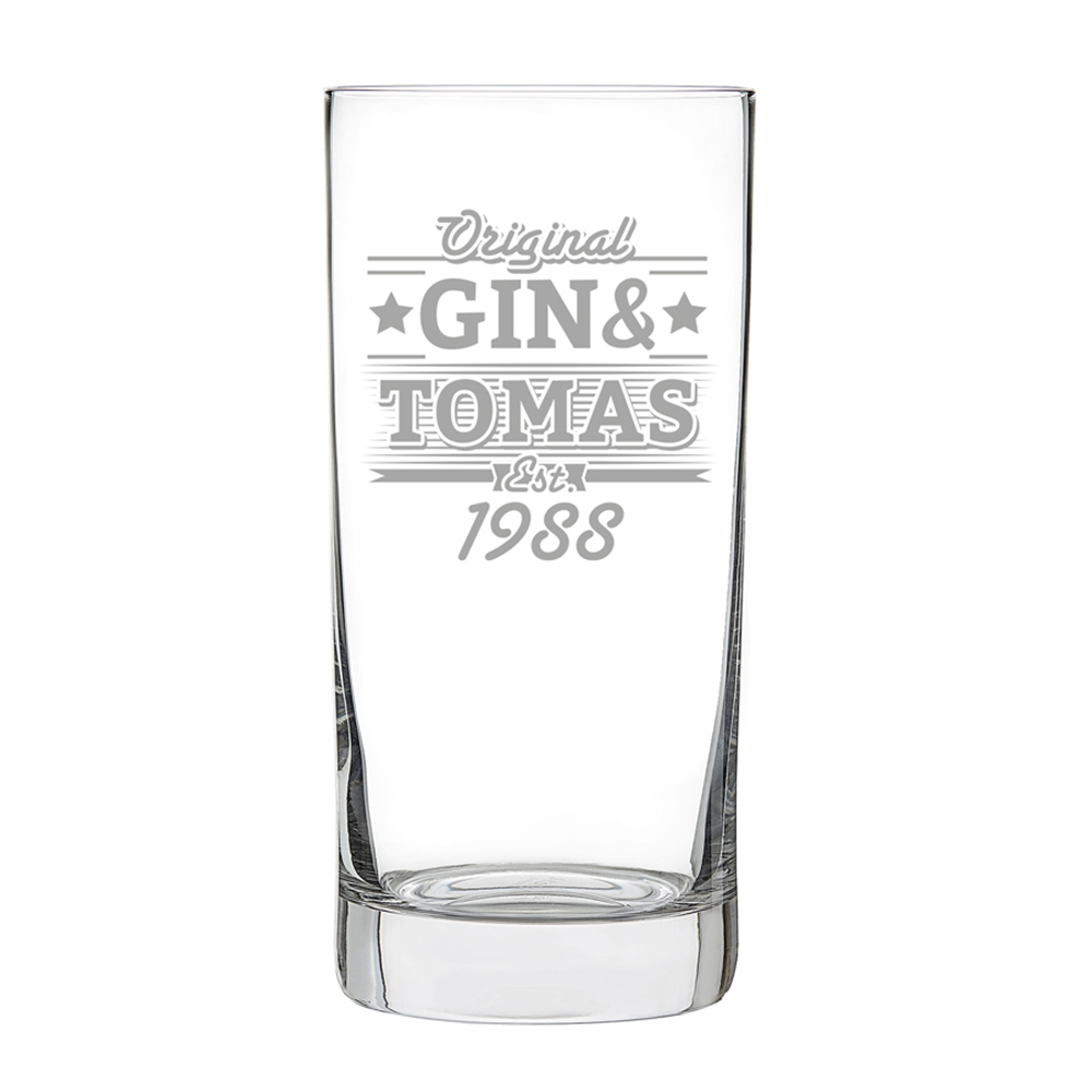 Cocktailglas mit Gravur - Gin 3965 - 1