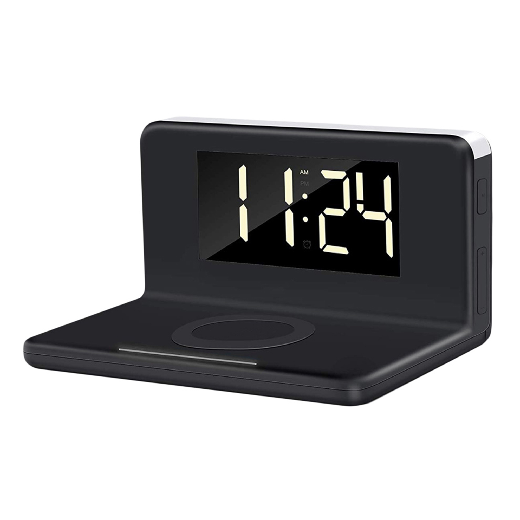 2in1 Digitaluhr mit Wecker und Ladestation für Smartphones 2086-MZ - 1