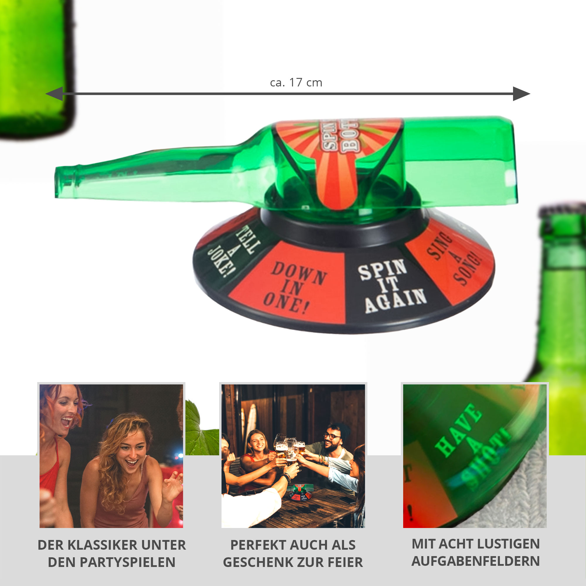 Flaschendrehen Spiel - Spin the bottle