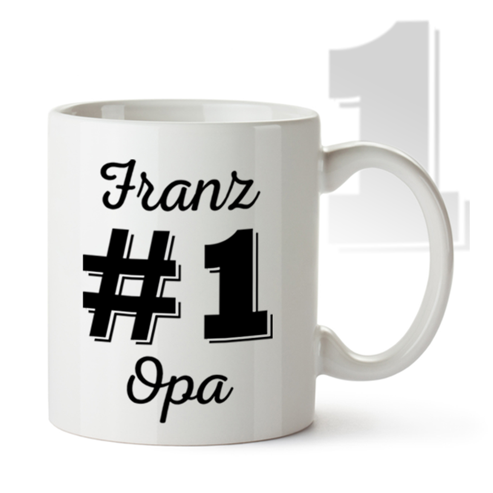 Personalisierte Tasse - Nummer 1 Opa 1813