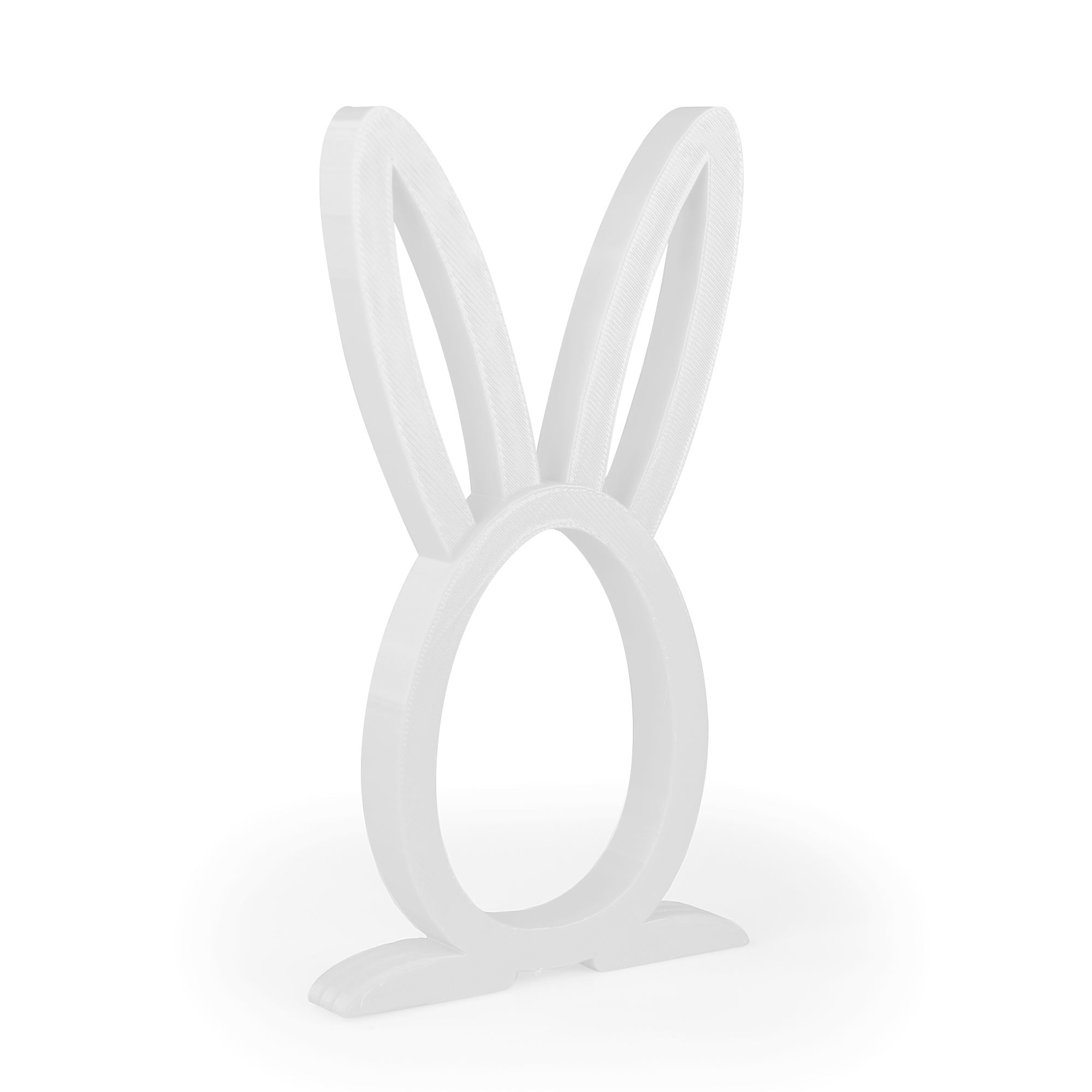 Osterhase Ü-Ei Halter Weiß - 3er Set
