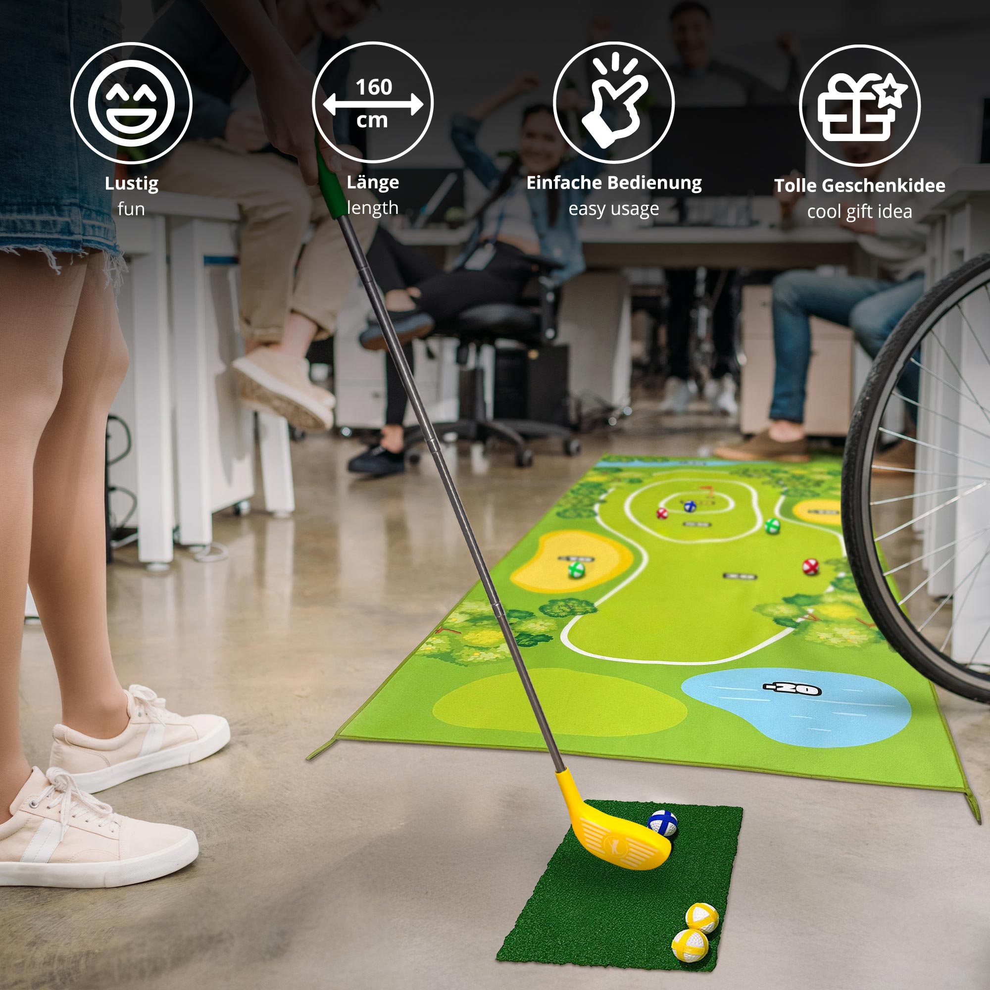 Mini Golf mit Teppich