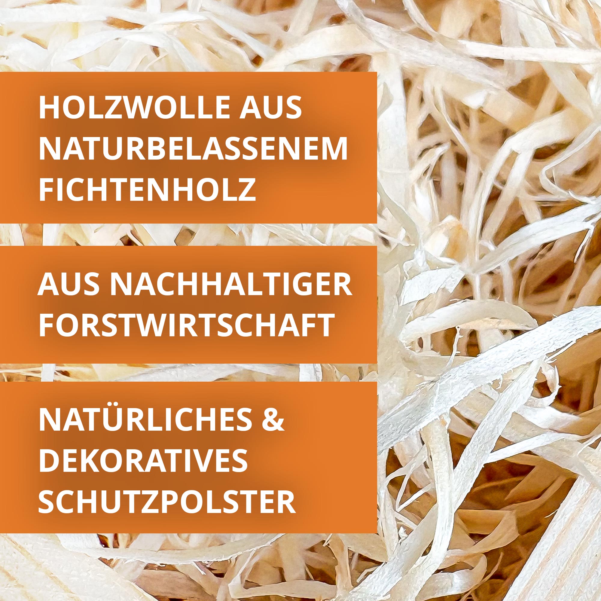 Holzwolle für Weinkiste und Memorybox - Geschenkverpackung Holzwolle für Weinkiste und Memorybox - Geschenkverpackung