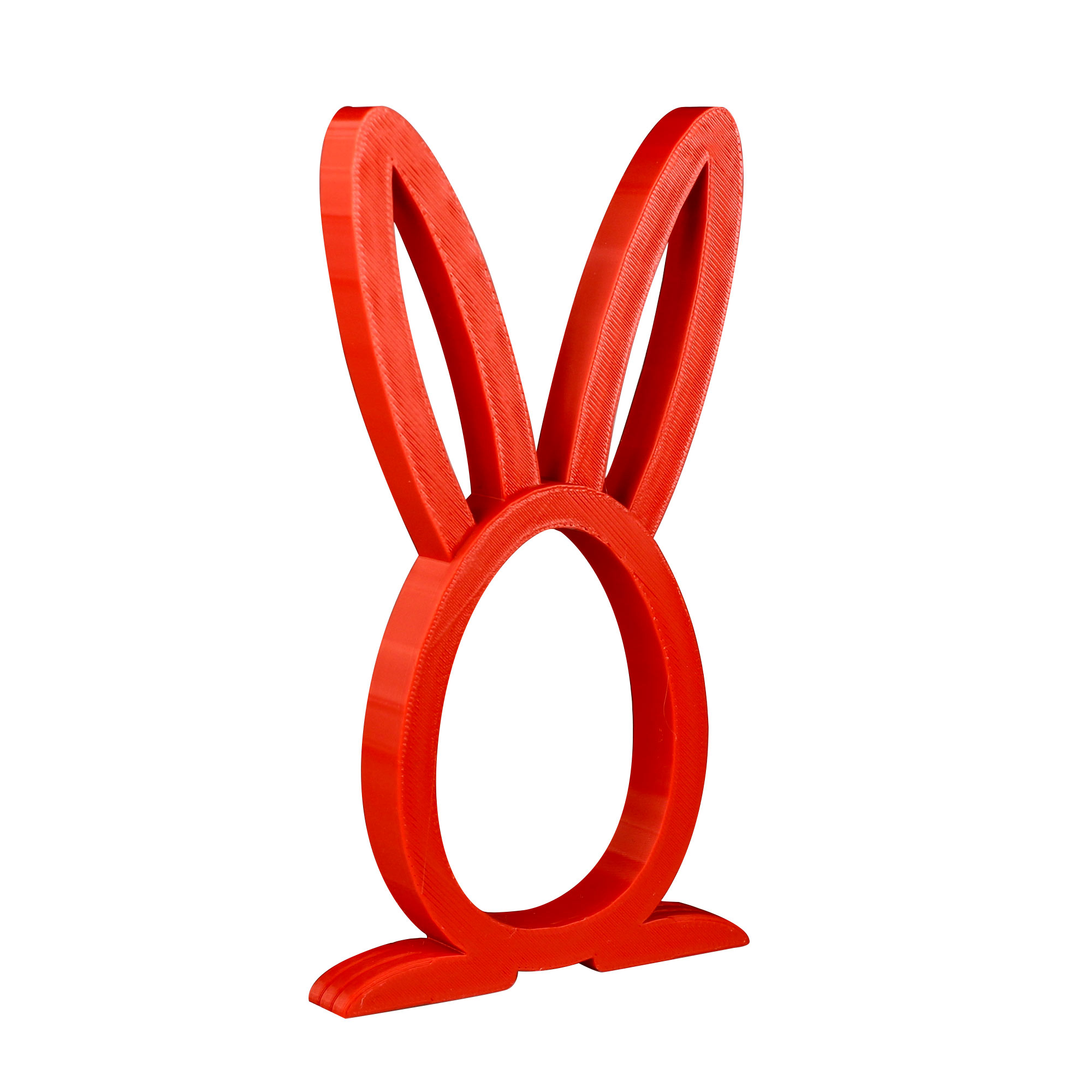 Osterhase Ü-Ei Halter Rot - 3er Set