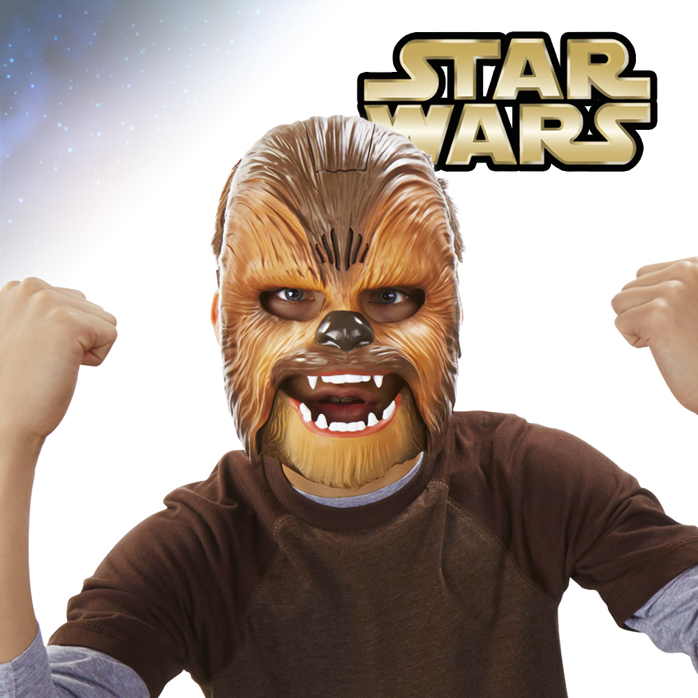 Relativiteitstheorie Motiveren Primitief Star Wars Chewbacca Maske mit Soundeffekt und Original Wookiee Lauten