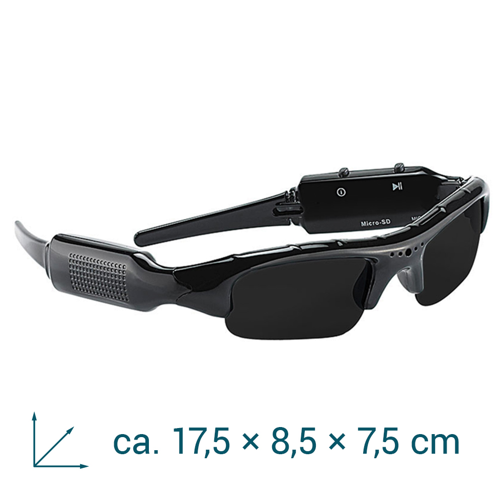 Sonnenbrille mit Actioncam und Mikrofon 3878 - 6