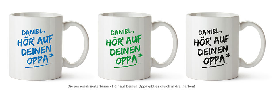 Personalisierte Tasse - Hör auf Deinen Oppa 2033 - 2