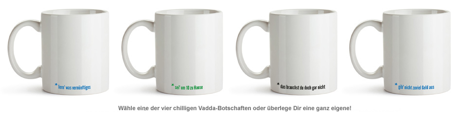Personalisierte Tasse - Hör auf Deinen Vadda 1981 - 2