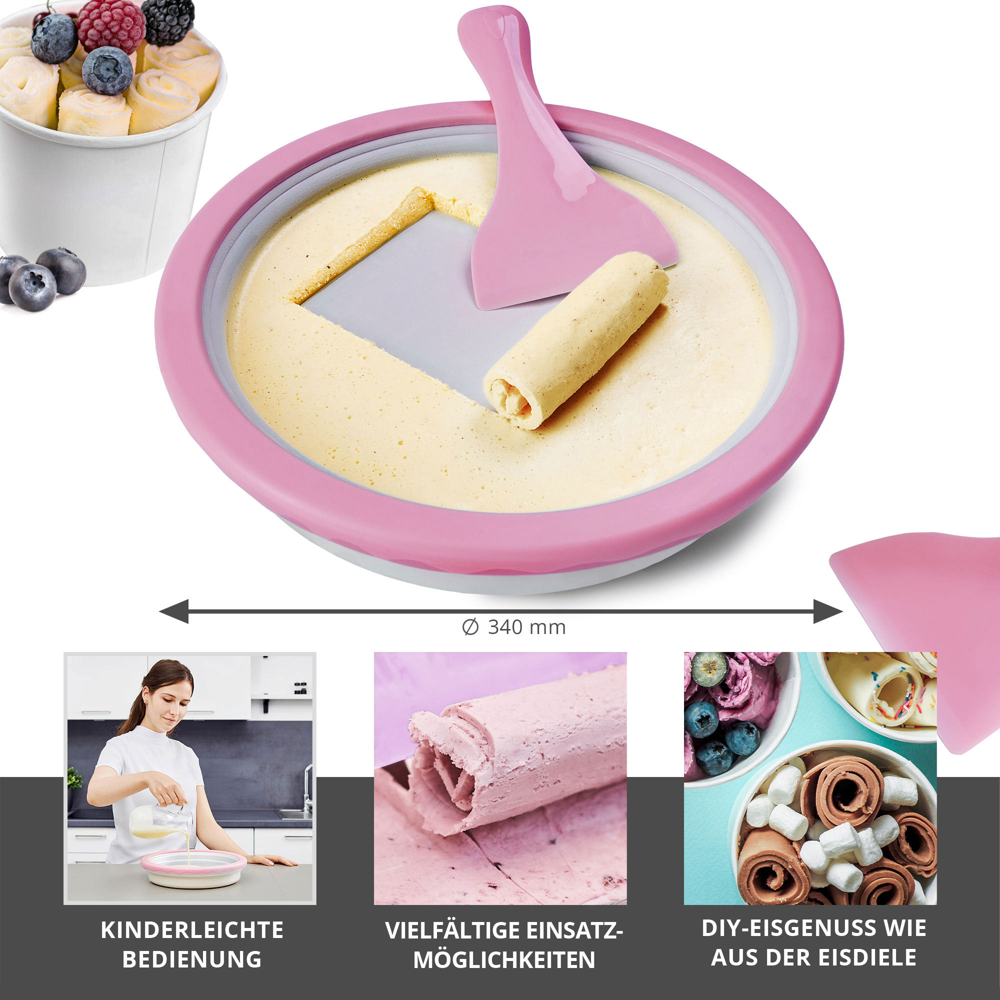 Gerolltes Eis selber machen - Ice Rolls DIY Set