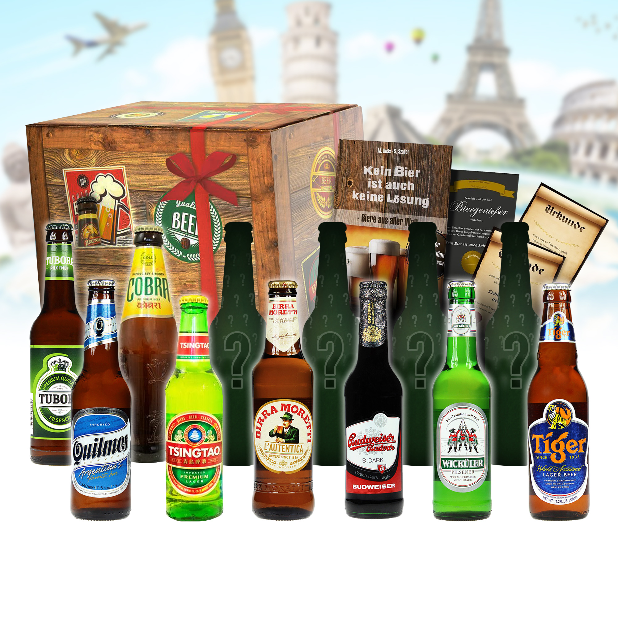 Bier Weltreise XL - 12er Geschenkbox