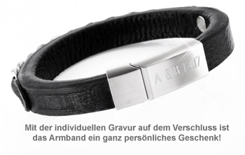 Lederarmband mit Gravur - Panzerkette 3254 - 2