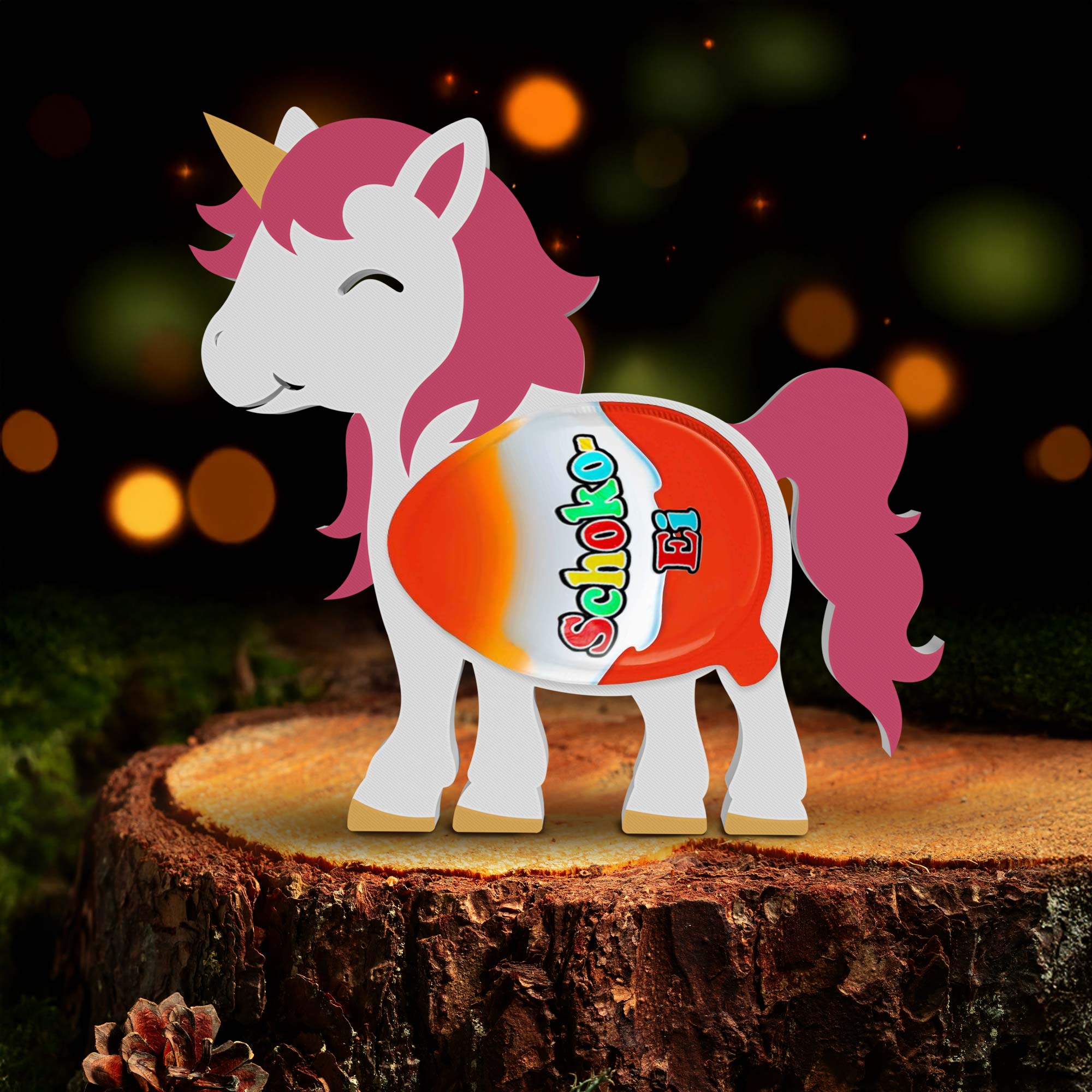 Einhörner Ü-Ei Halter - 3er Set Einhörner Ü-Ei Halter - 3er Set