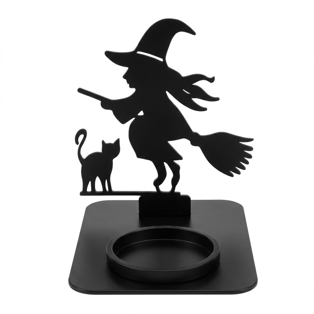 Halloween-Teelichthalter „Gruselwald“ – 2 Schattenmotive