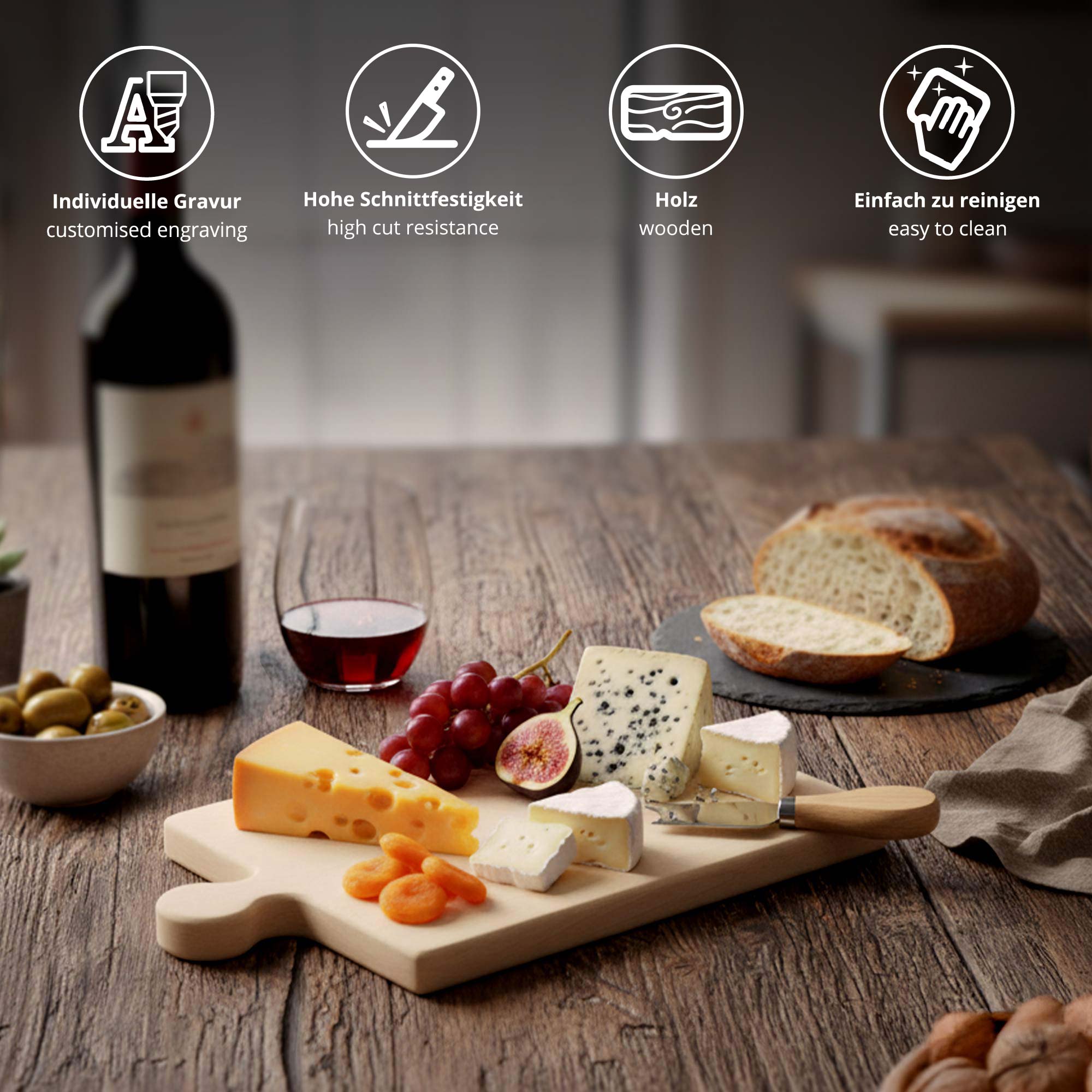 Personalisiertes Puzzle Brettchen - Käse