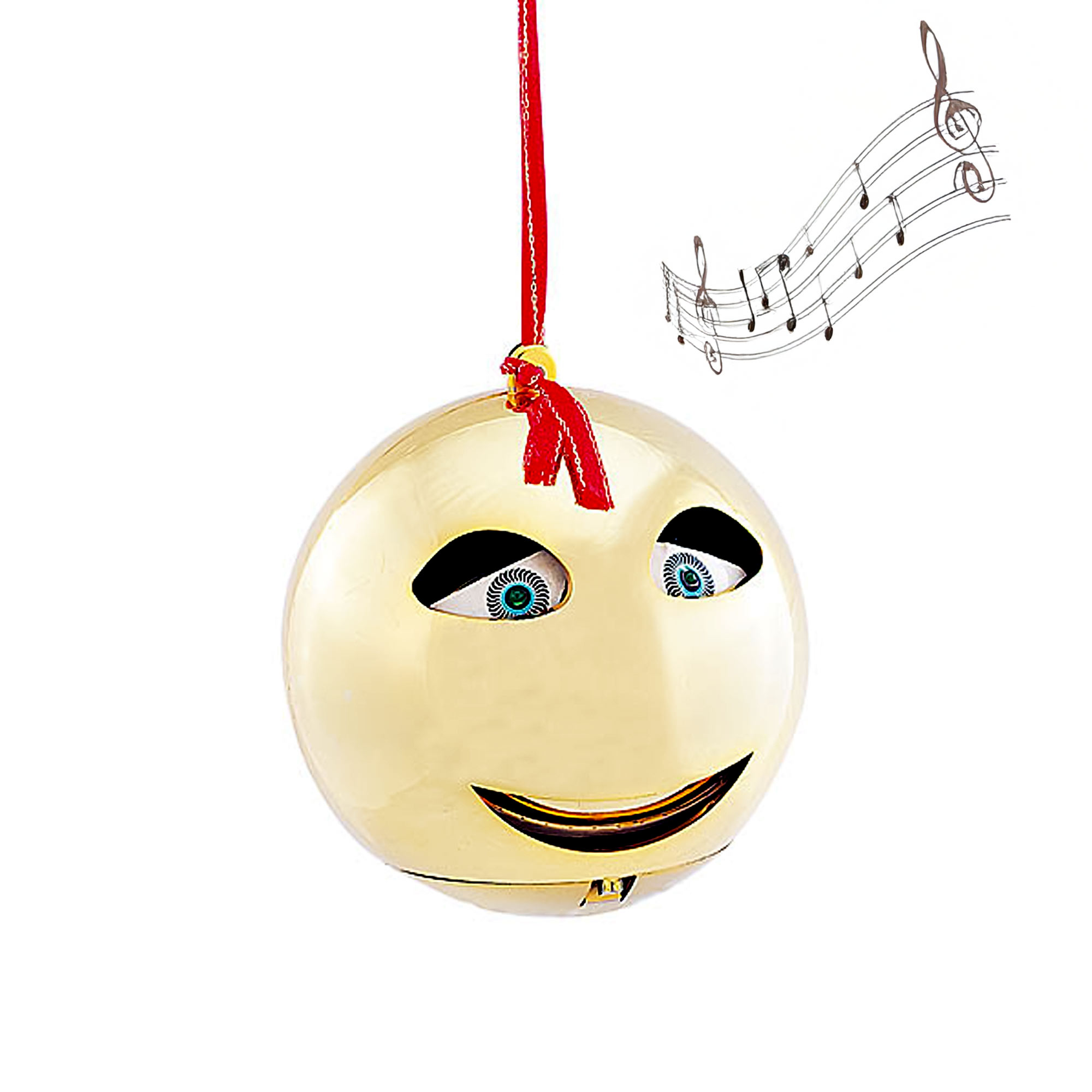 Singende Weihnachtskugel gold Singende Weihnachtskugel gold