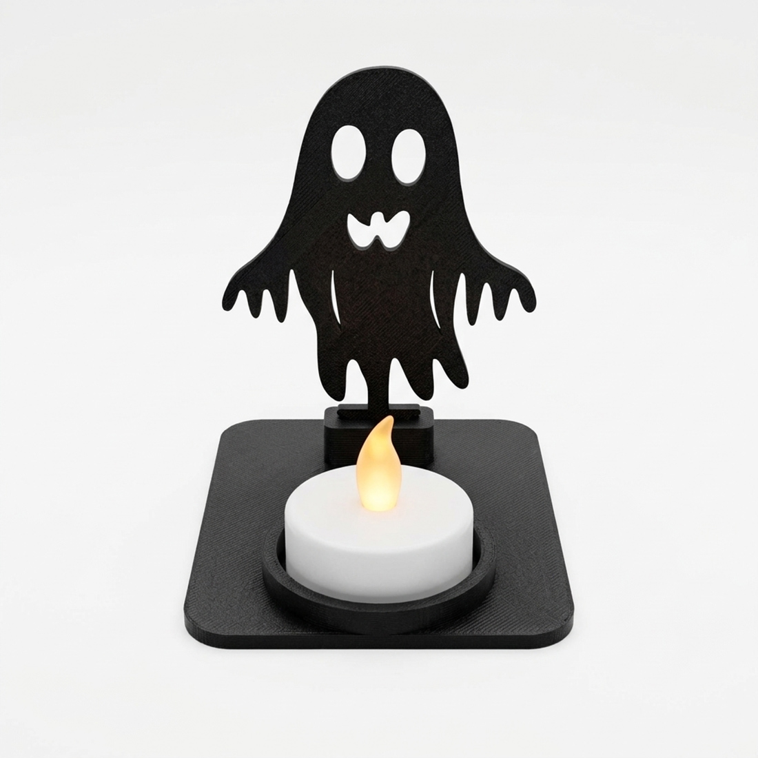 Halloween-Teelichthalter „Spuknacht“ – 2 Schattenmotive