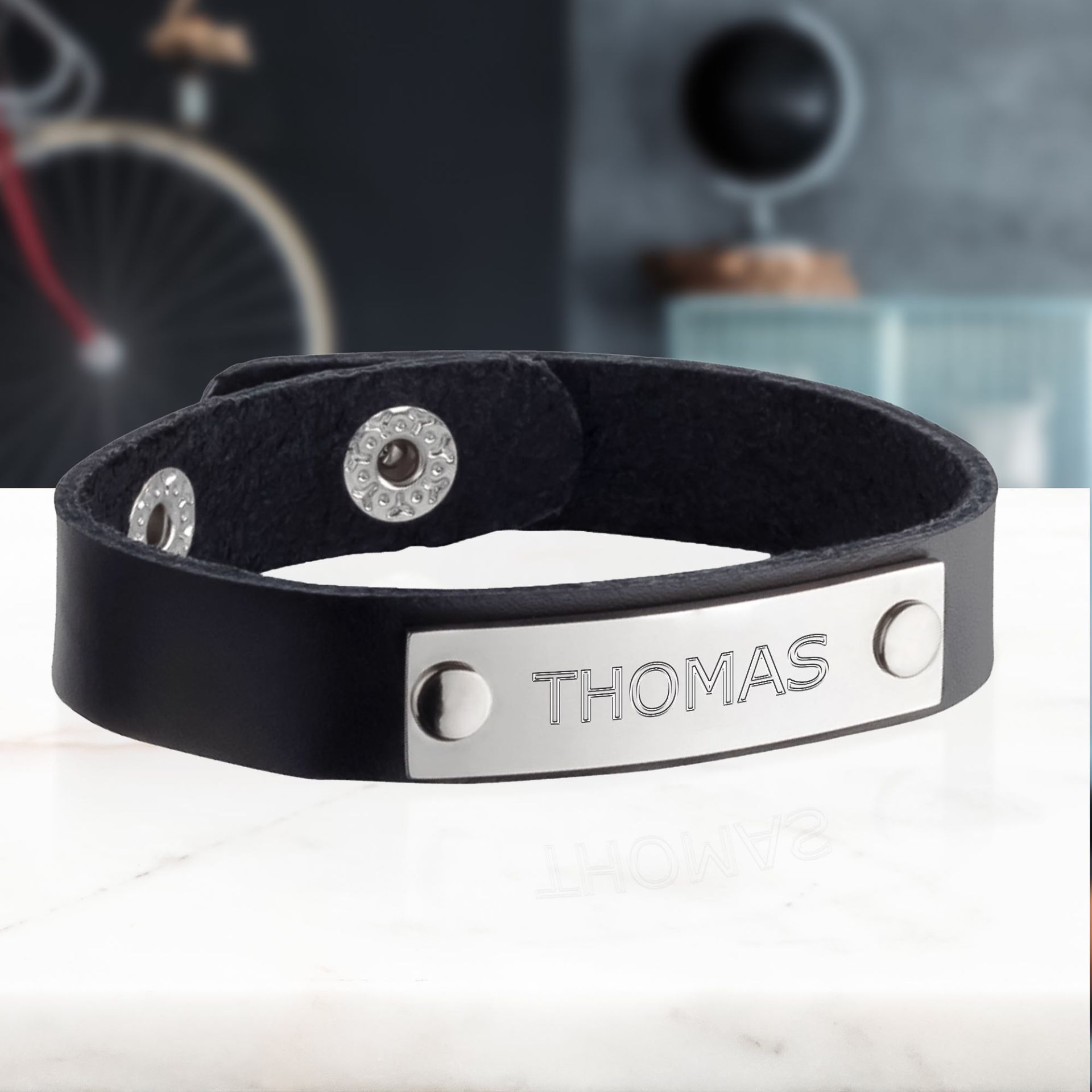 Herren Armbnder Mit Gravur Leder