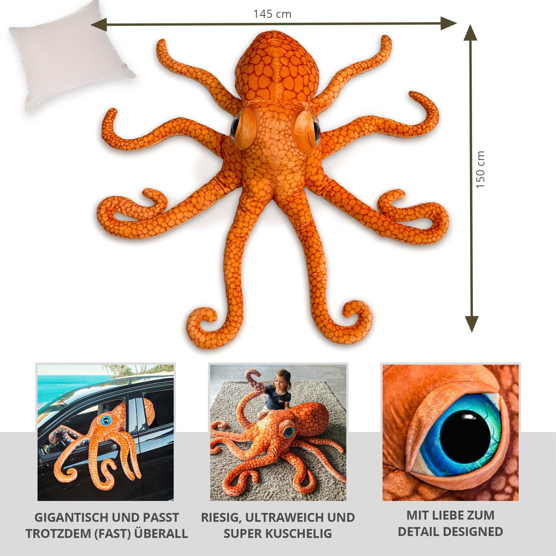 Wunderbar Riesen Oktopus Kuscheltier Bilder